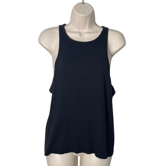 J. Crew New Favorite Tank Top in Vintage Rib Black Size XXL - Picture 4 of 9